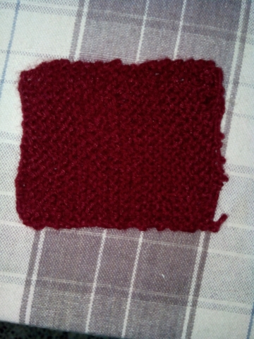 i have did as u told 20 rows and initialy i knitted 18 stiches with us 13 straight needle