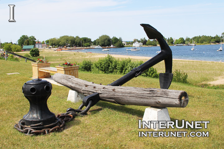 Anchor at Lake Superior in Grand Marais, Michigan