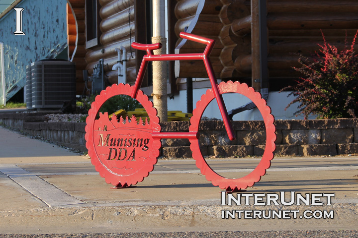 bike-rack-in-Munising, Michigan