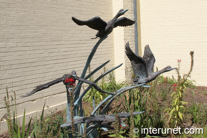 ducks-sculpture-in-Brookfield-Zoo