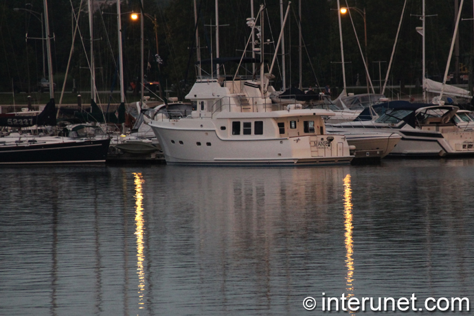 harbor-with-boats-at-sunset