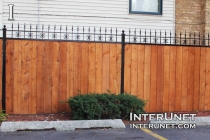 cedar-fence-with-metal-posts-and-frame