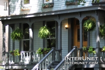 covered-wood-front-porch-decorated-with-green-plants