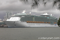 Liberty of the Seas a cruise ship in the Port of Miami