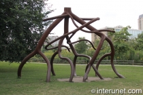 Steelroots sculpture in Chicago by Steve Tobin