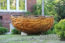 Art at Heritage center and museum, Alger county historical society, Munising, Michigan