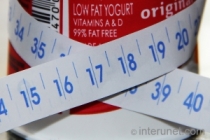 yogurt with tape measure low-fat-yogurt-wrapped-with-tape-measure