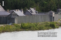 Fort-Michilimackinac-wood-fence-view-from-Mackinac-Bridge