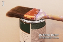 Paint flat-paint-with-paint-brush