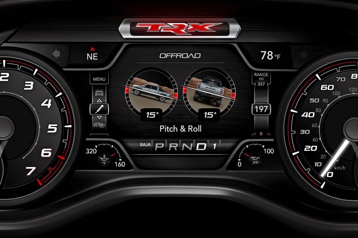 2021 RAM 1500 TRX instrumental panel