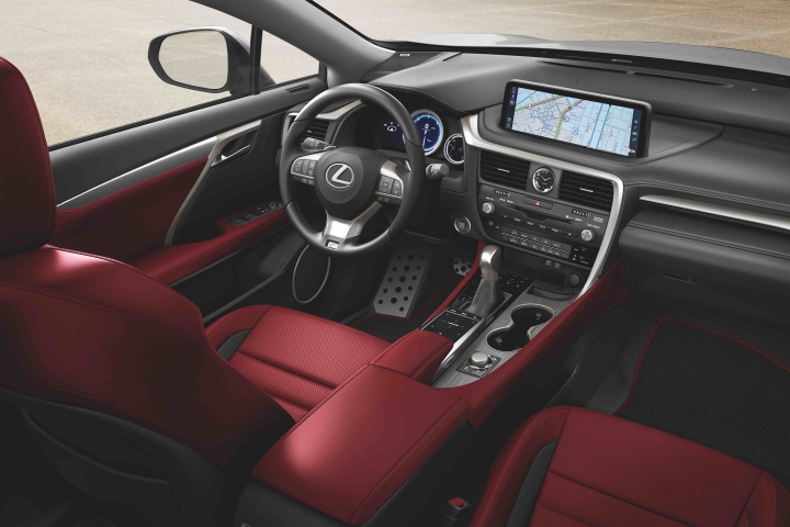 2021_Lexus_RX350_Red_Leather_Interior