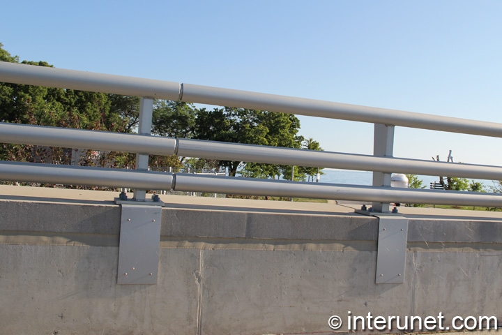 metal pipes horizontal fence