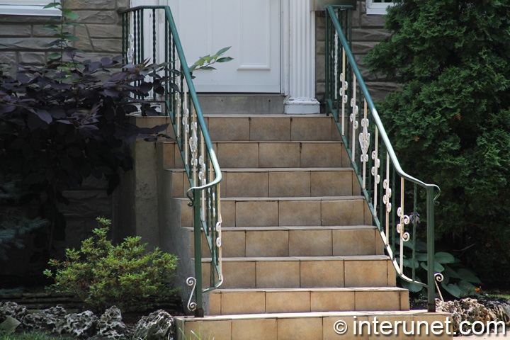 tile-steps-metal-railing-combination