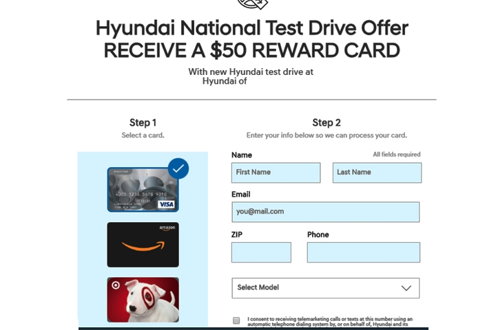 $50 reward card 