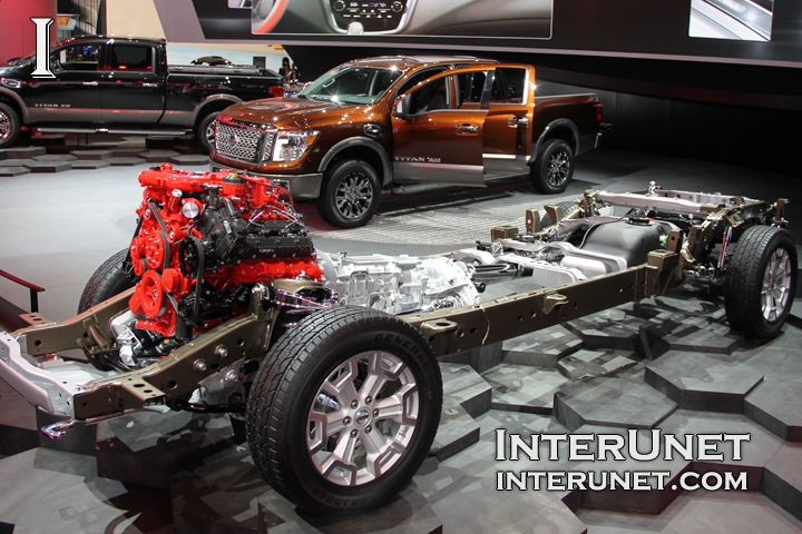 2016 Nissan Titan 2016 Nissan Titan chassis with engine and transmission