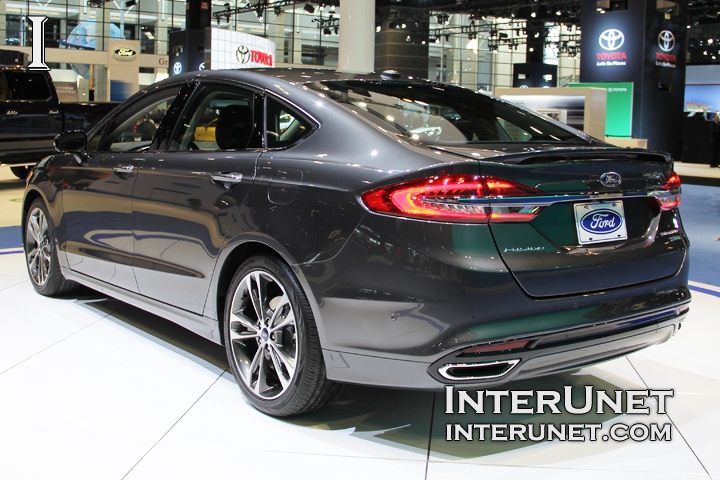 2017 Ford Fusion Titanium 2017-Ford-Fusion-Titanium-side-rear