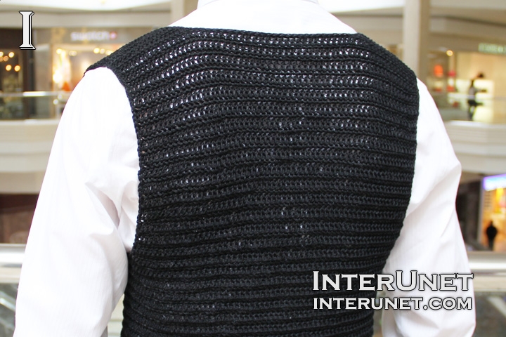men's sleeveless jacket A-shirt-crochet-pattern