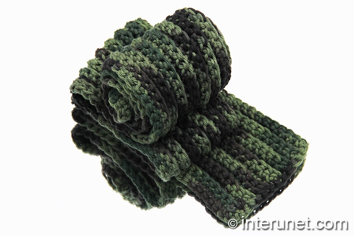 camo scarf crochet-ribbed-stitch-scarf