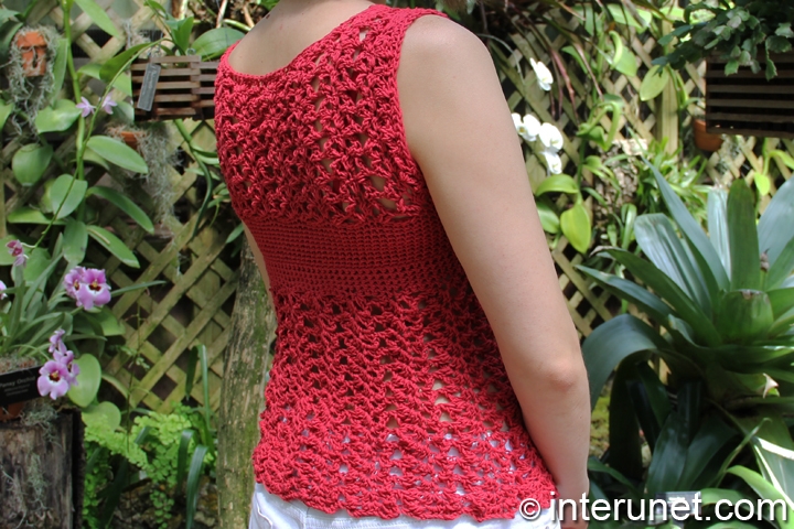 red azalea stitch summer top crochet-red-azalea-stitch-summer-top