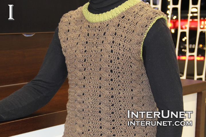 men’s sweater vest crochet-sleeveless-men’s-sweater