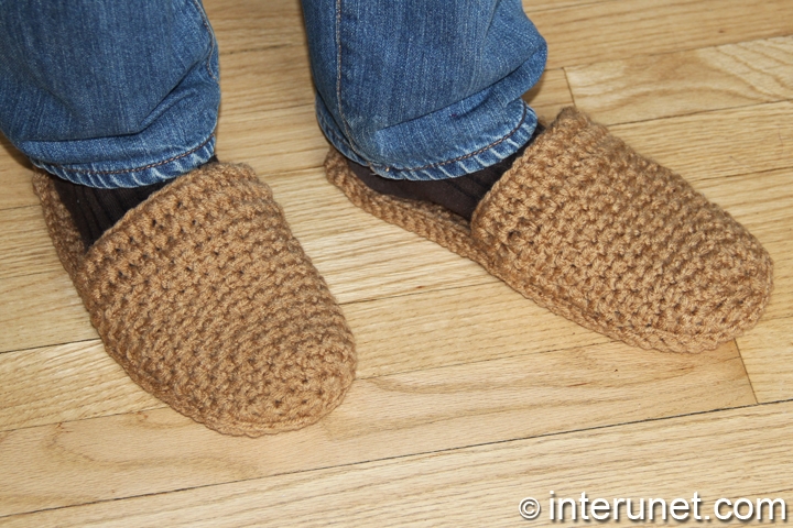 crochet slippers crochet-men's-slippers-pattern