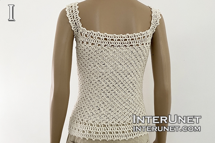  crochet tank top lace pattern