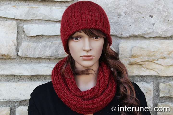 knitted scarf woman's-scarf