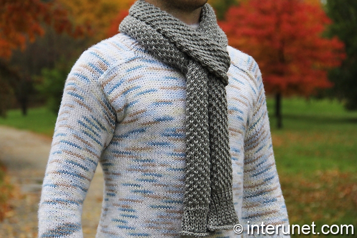 knitted-men’s-scarf