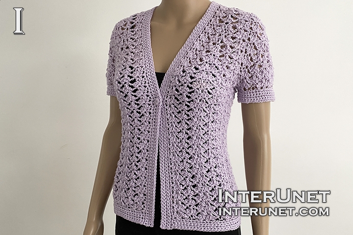 lace cardigan crochet free pattern