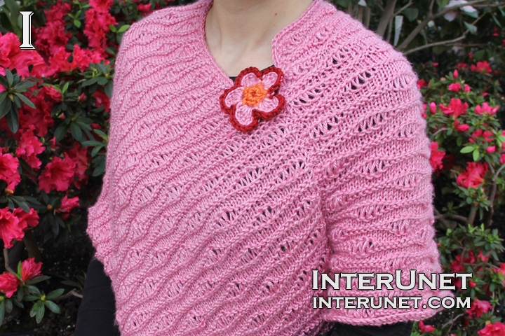 pink top knit-pink-poncho