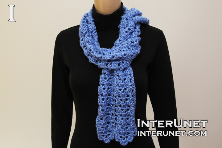 Blue Scarf wearing-scarf
