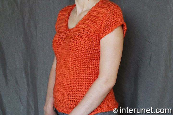 short-sleeve-sweater-crochet-pattern