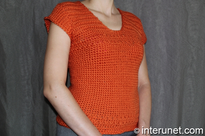 women’s sweater women’s short-sleeve sweater crochet pattern