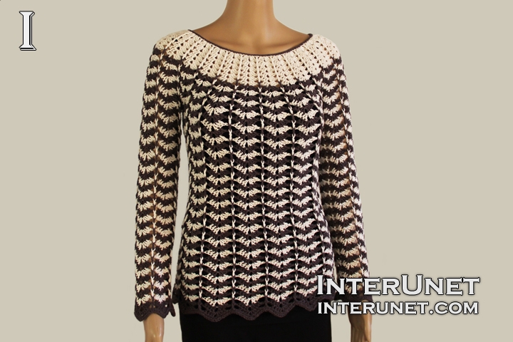 Crochet Sweater crochet-striped-sweater