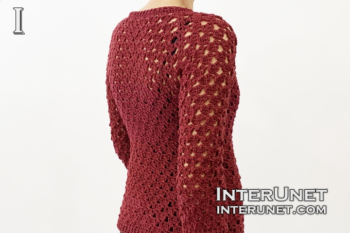 lace sweater crochet pattern