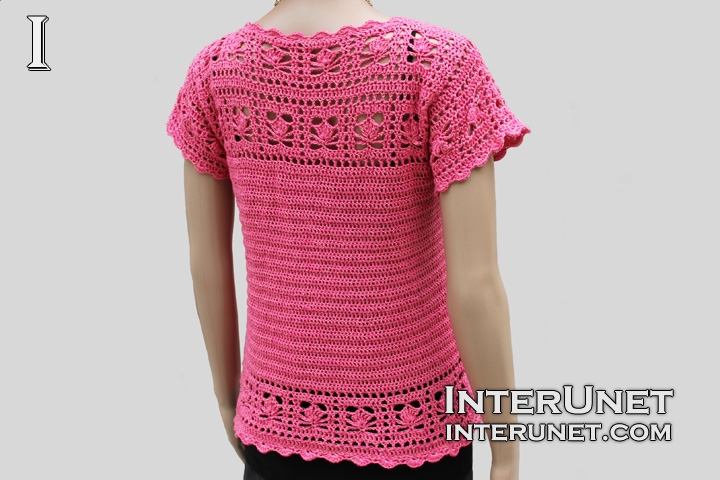short sleeve cardigan crochet-women's-pink-summer-top