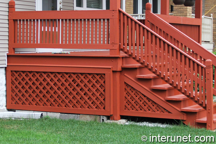 wood porch pained red wood-porch-pained-red