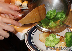 cooking-broccoli-eggs-bread-at-home