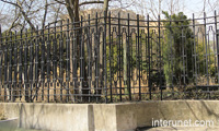 steel-fence-on-top-of-concrete-foundation