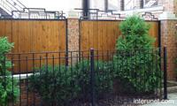 brick-steel-wood-fence